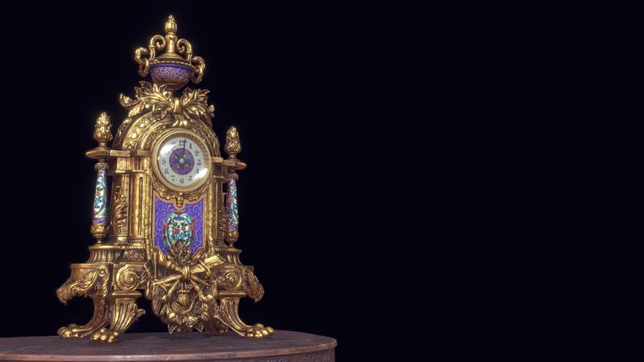 Vintage Clock 3D Model