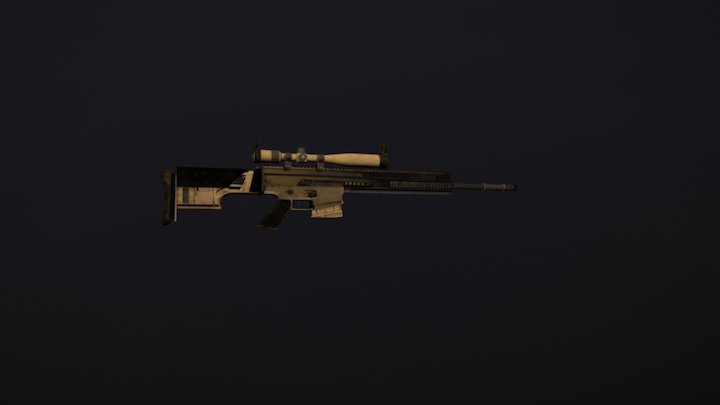 FN SCAR SSR MK20 Mod 0 3D Model