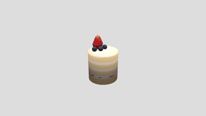 Vanil cake 3D Model