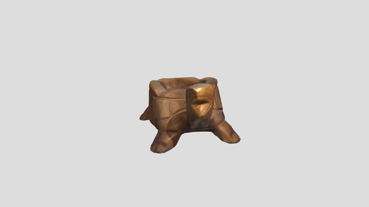 Wood Turtle Ash Tray 3D Model