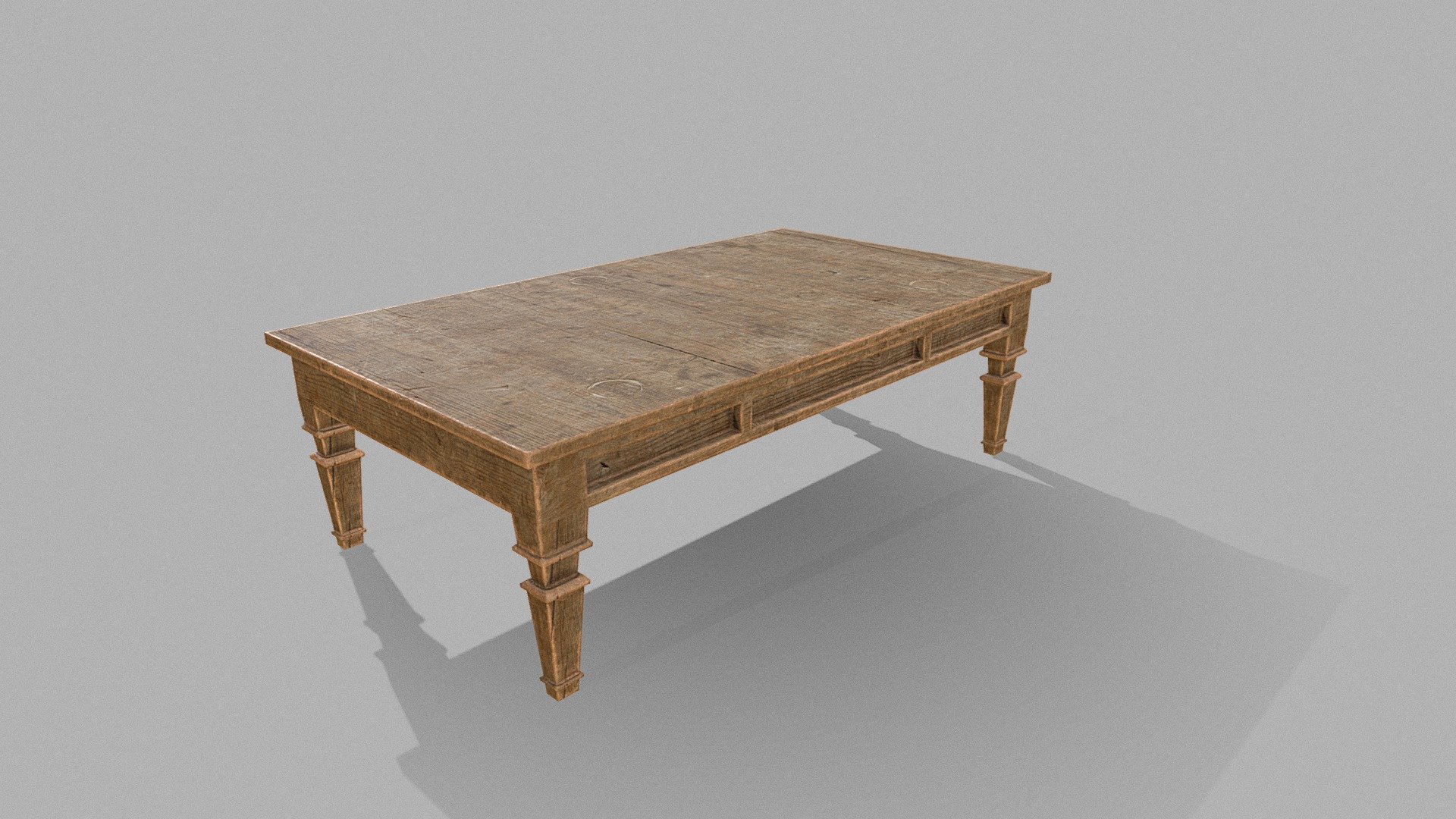 Old coffee table - Buy Royalty Free 3D model by Sousinho [e08170b ...