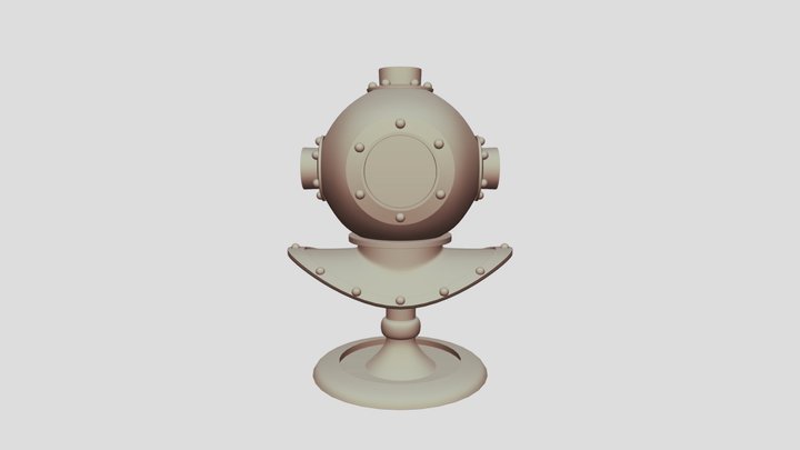 Jonah Scuba Helmet 3D Model