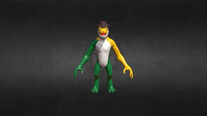Zombie Walk 3D Model
