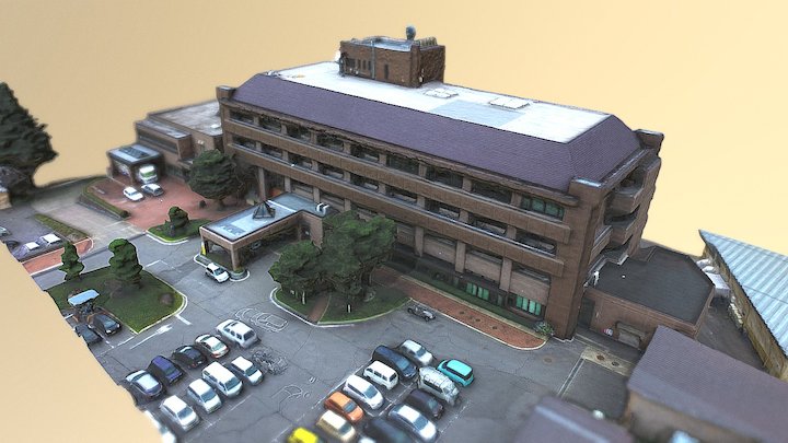 (Test) Fujimi town office 3D Model