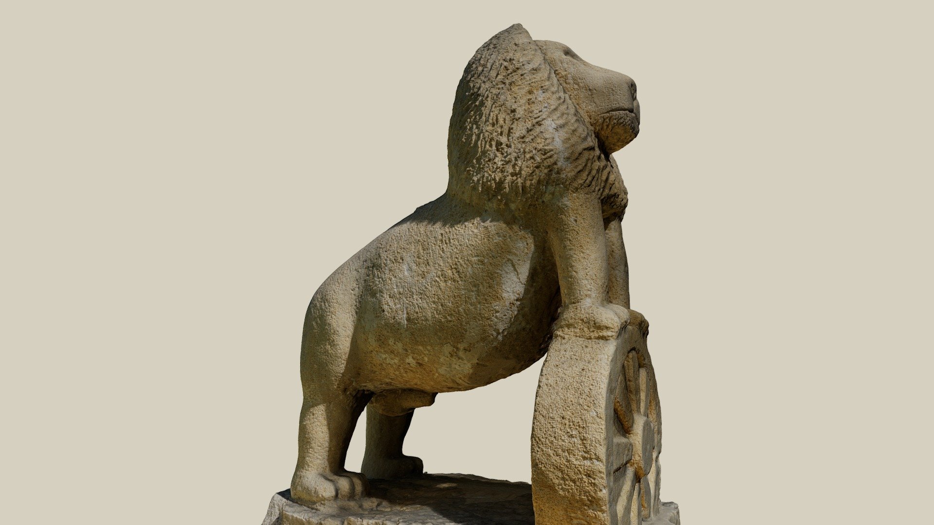 Löwe mit Rad — Sketchfab embed 3D viewer