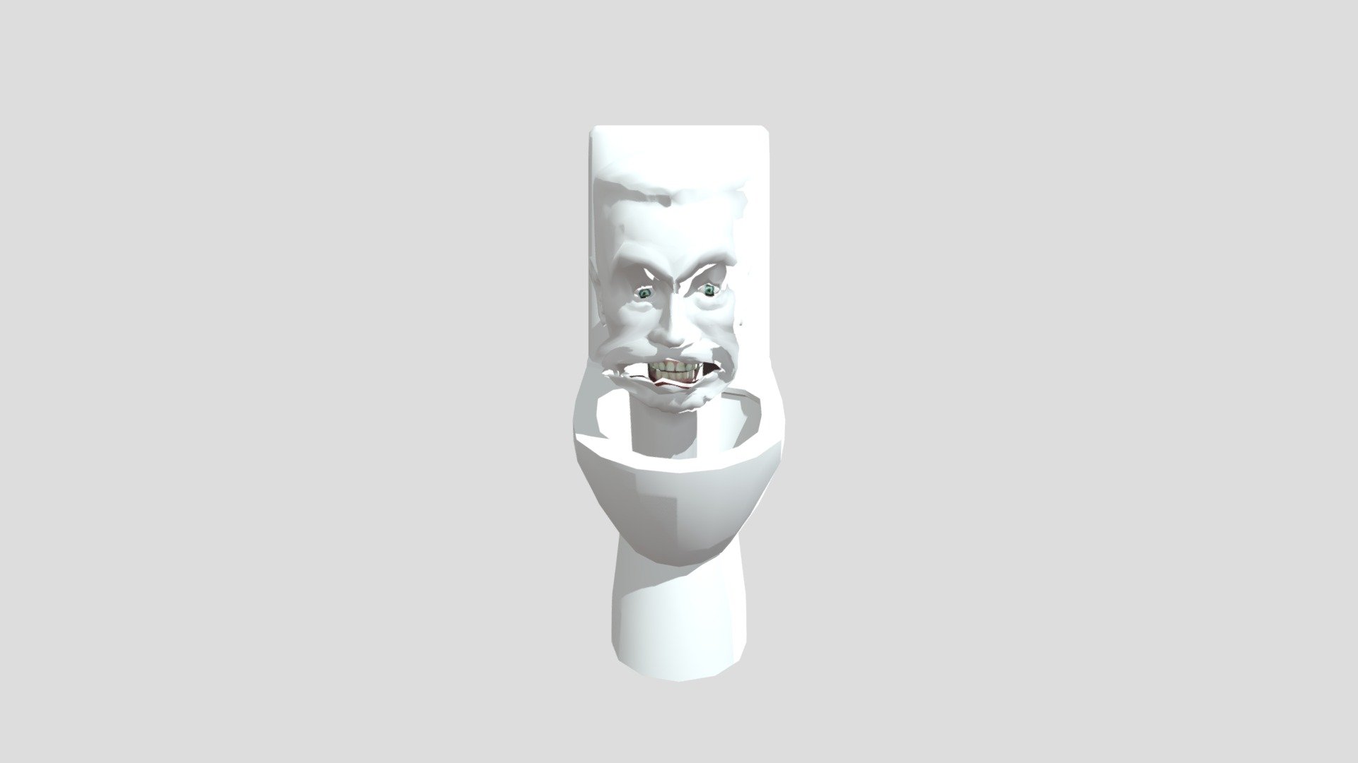 G-man toilet animation face free fbx - Download Free 3D model by ...