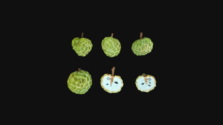 释迦果/番荔枝/Sugar apple/Annona squamosa-6in1