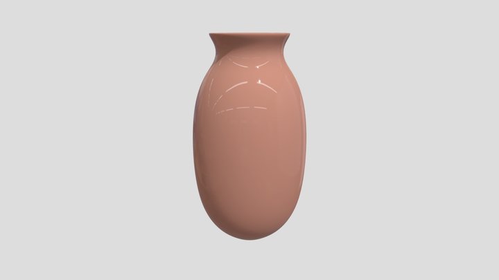 Dark Pink Vase 3D Model