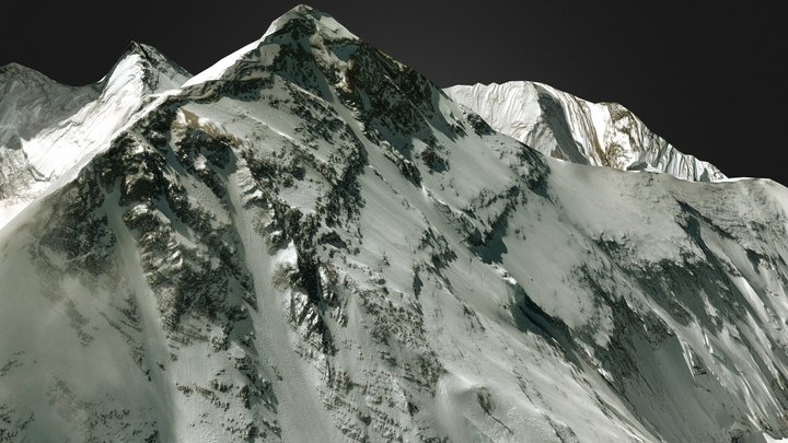 Mount Everest and Mountains – Tibet & Nepal 3D Model