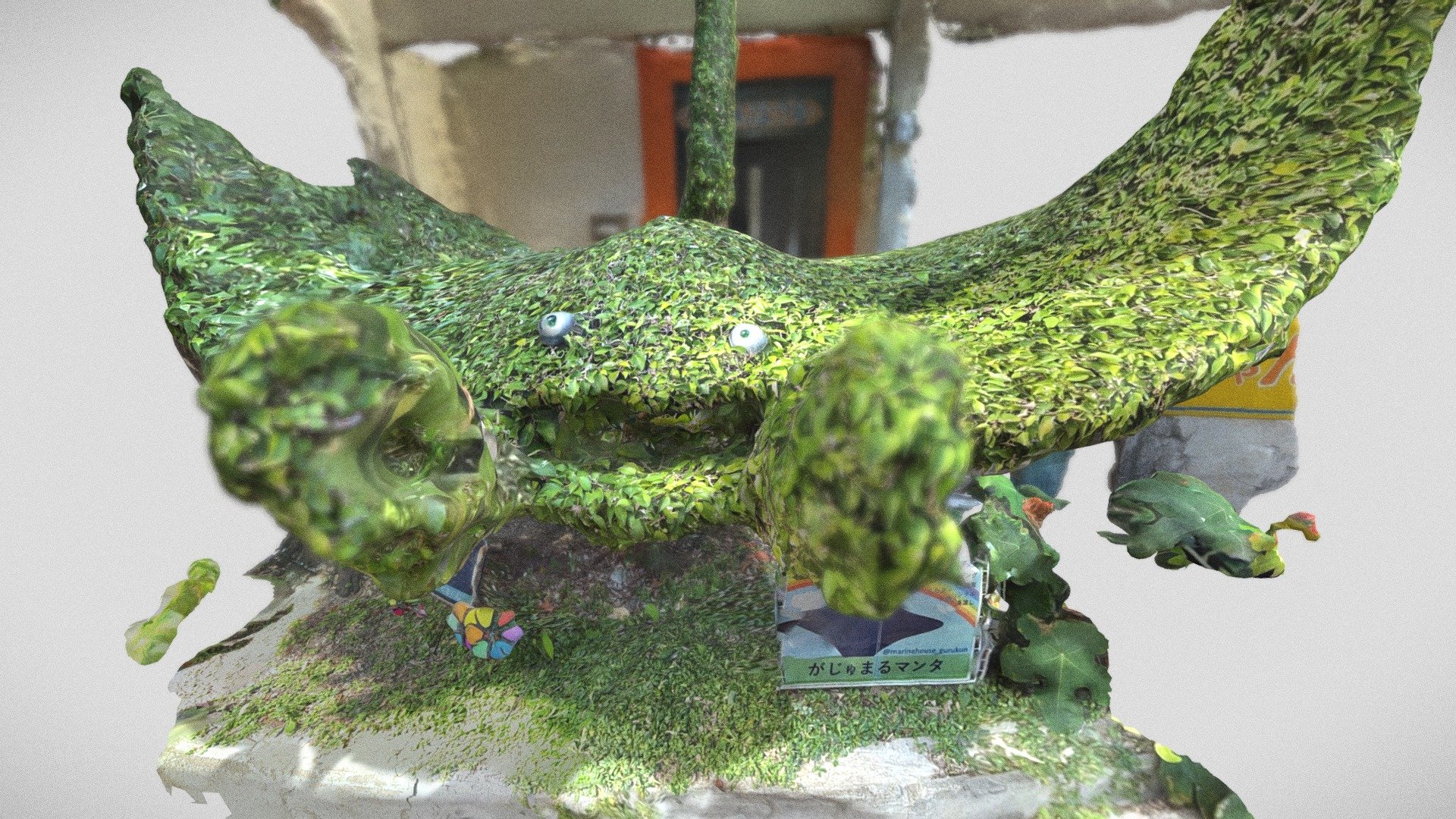 Ray Fish Made Of Plant