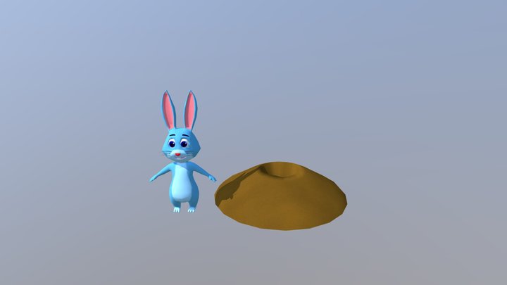 Rabbit Model Textured 3D Model