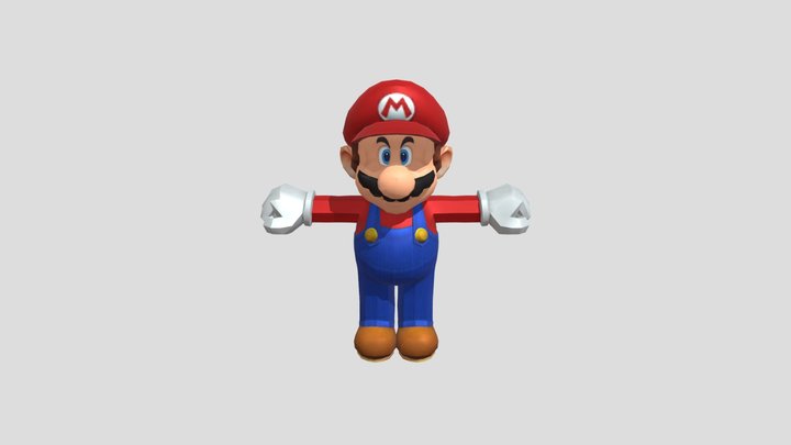 mobile_-_super_mario_run_-_mario 3D Model