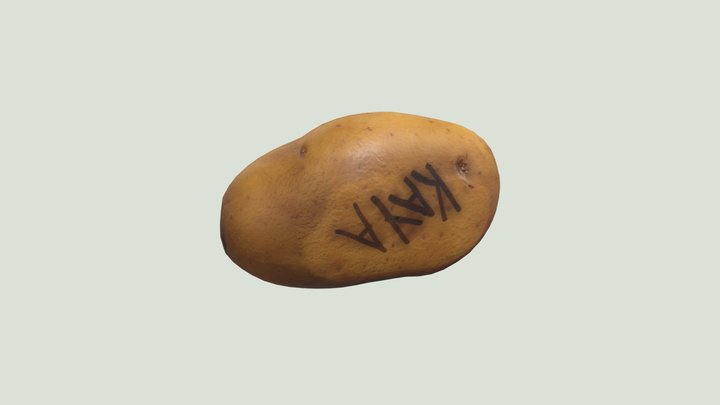 Low Poly Potato 3D Model
