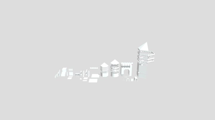 Medieval Modular kit 3D Model