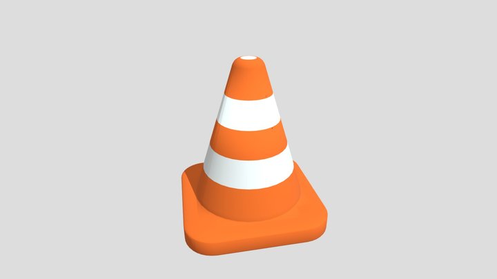 Traffic Road Cone 3D Model