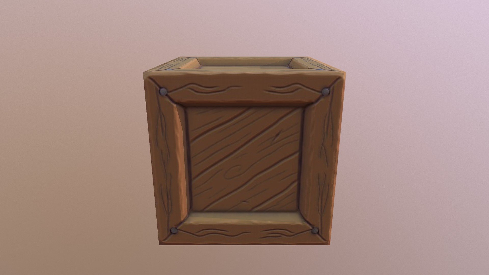 [Stylized] Simple Crate - 3D Model By Diviathan [e088acc] - Sketchfab