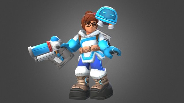 Mei Overwatch Fan Art 3D Model