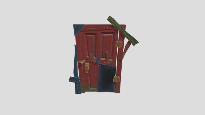 Hello-neighbor-2-basement-door 3D Model