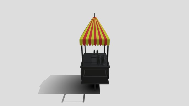 hot dog cart 3D Model
