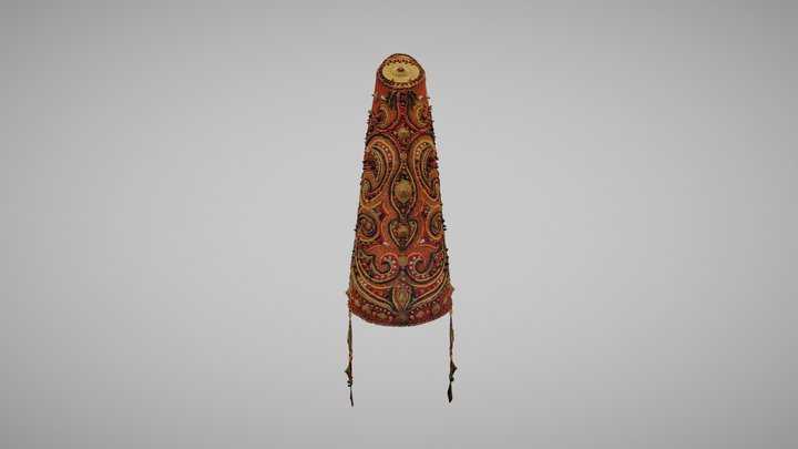 Saukele (Ethno variant) traditional headdress 3D Model