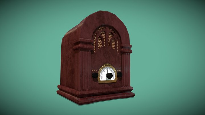 [Student Work] Vintage Radio Broadcast 3D Model
