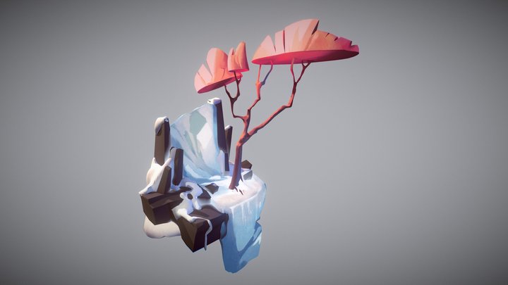 Dreamer's Valley Tree Diorama 3D Model