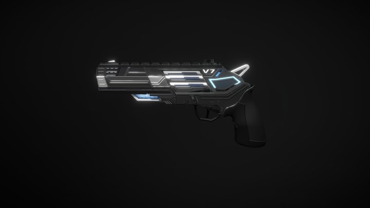 Fusion Revolver 3D Model