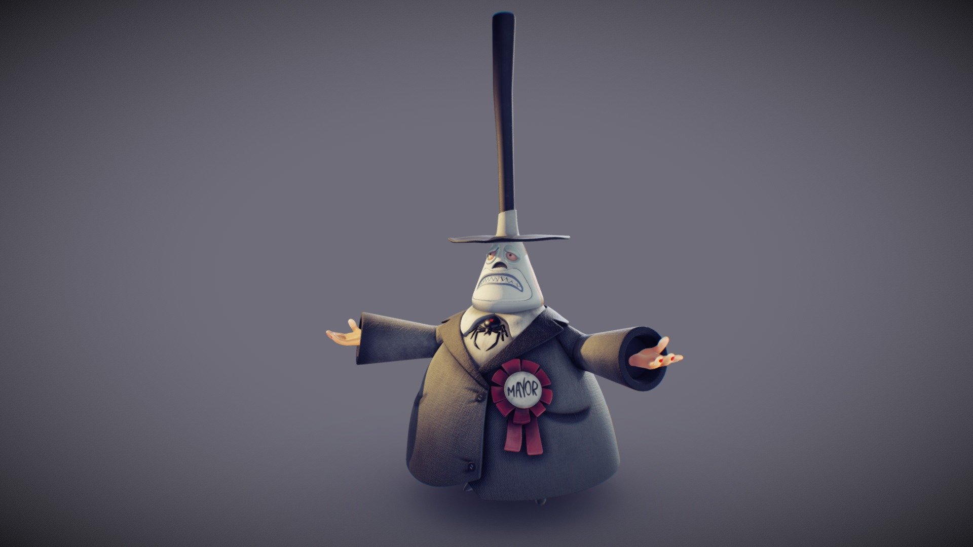 Halloween Town Mayor Buy Royalty Free 3D model by lomepawol [e08e077
