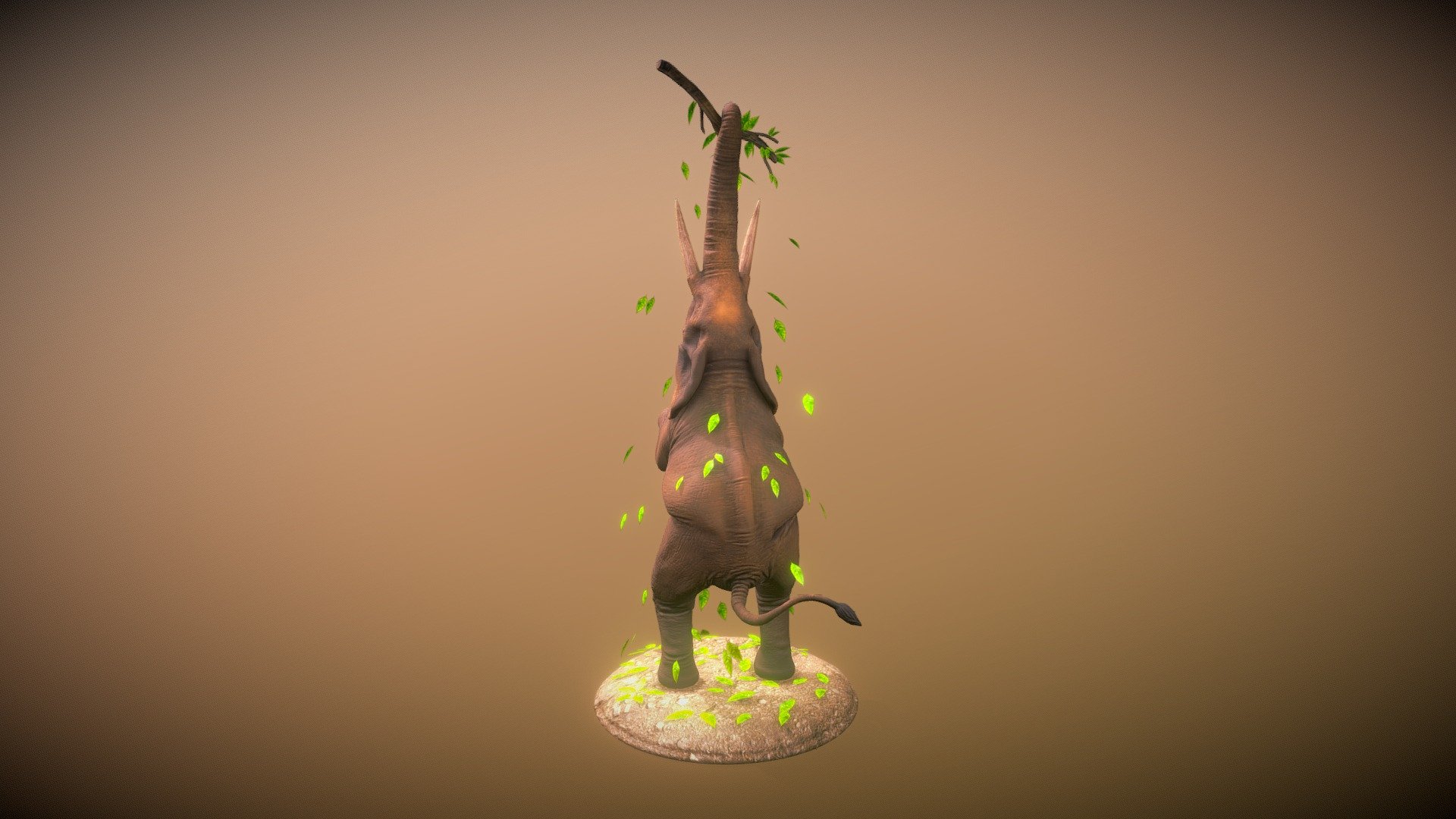 ELEPHANT standing with 2 legs - 3D model by Pranay Sarkar (@yanarp ...