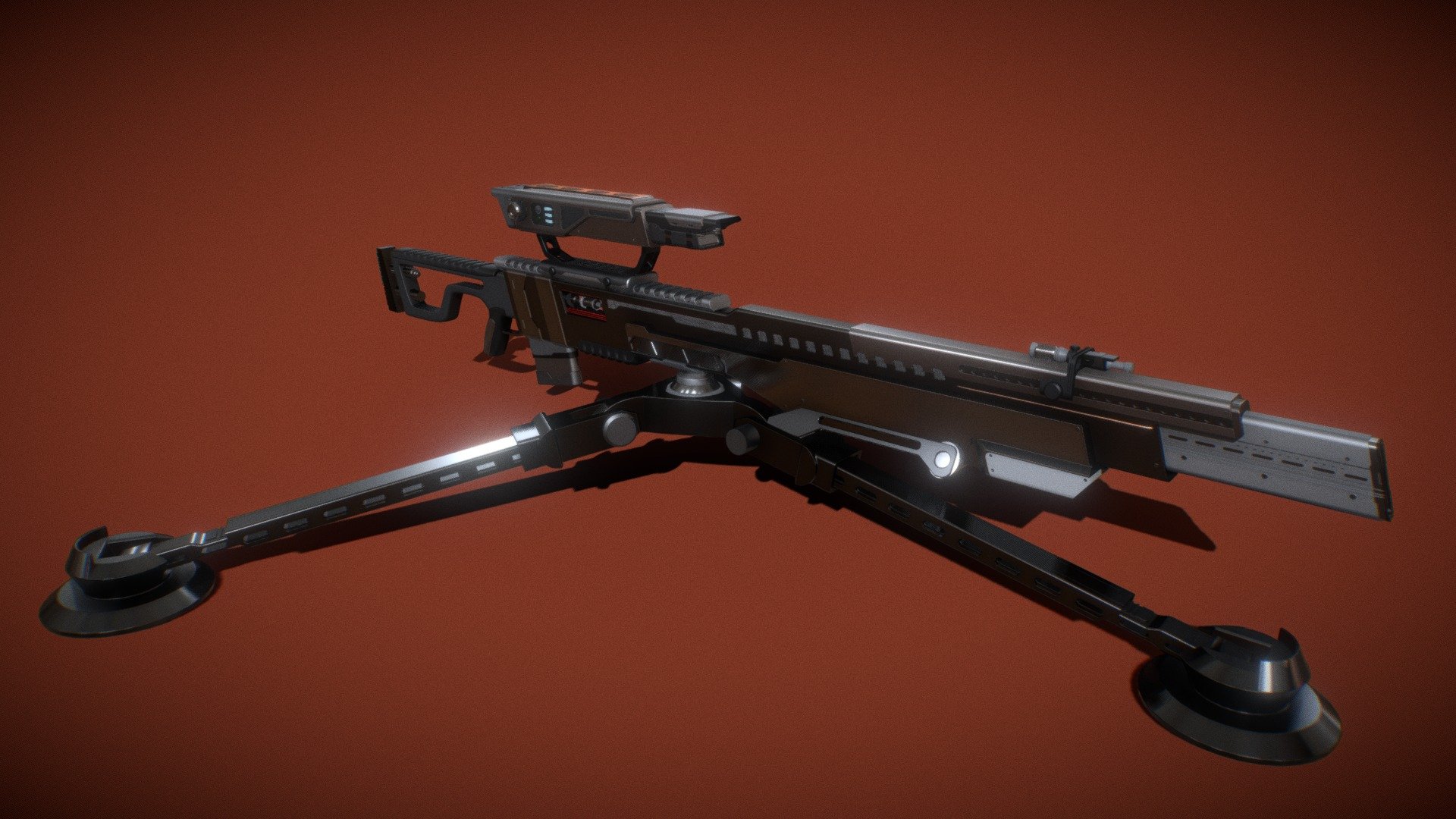 Sniper Rifle - Download Free 3D model by sc8di [e08e8b9] - Sketchfab