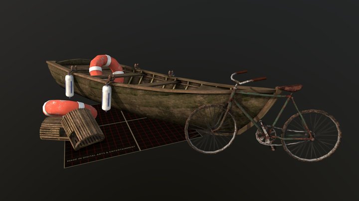 DAE - 5 Props - Fishing Set - Download Free 3D model by