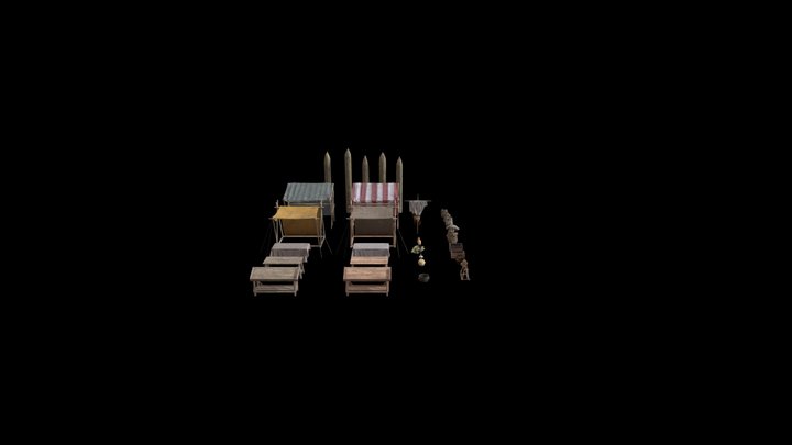 wiedzma_stragan_assety 3D Model
