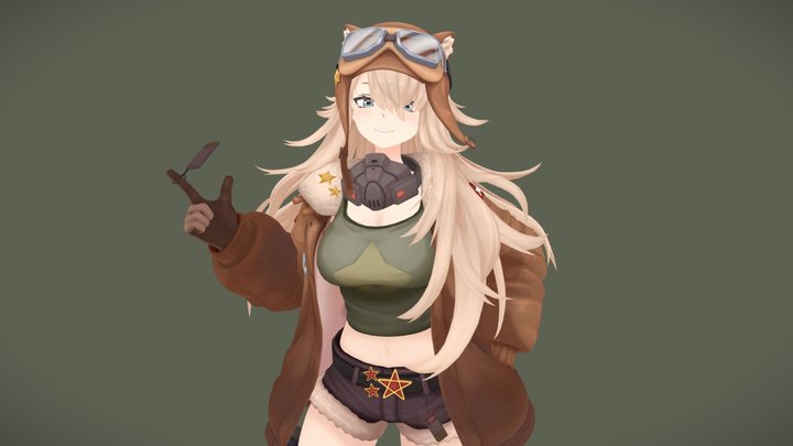 Reverse:1999_Lilya(紅弩箭) 3D Model
