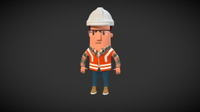 Truebeck Safety Mascot 1 3D Model