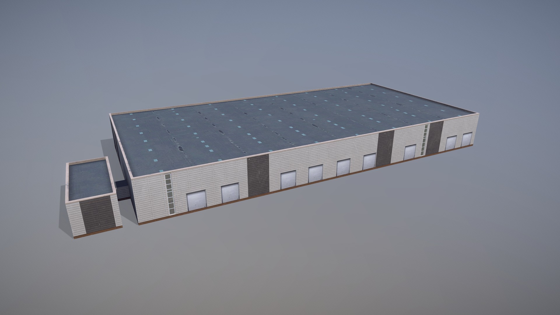 3D model Arlanda Schenker Logistics - This is a 3D model of the Arlanda Schenker Logistics. The 3D model is about a building with a glass front.