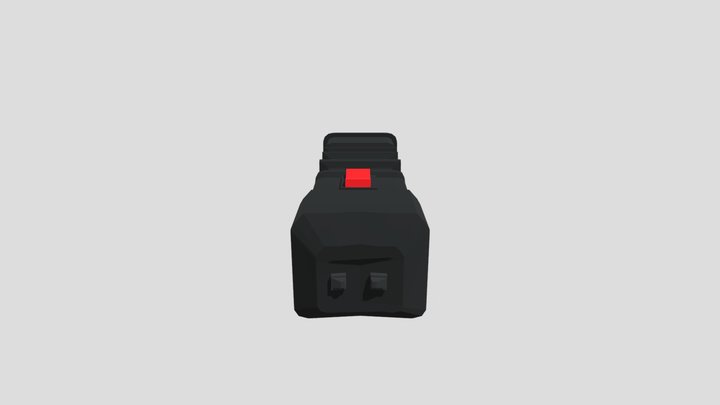 Low Poly Stun Gun 3D Model