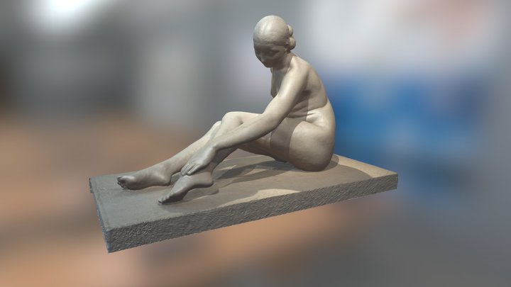 Baigneuse assise 3D Model