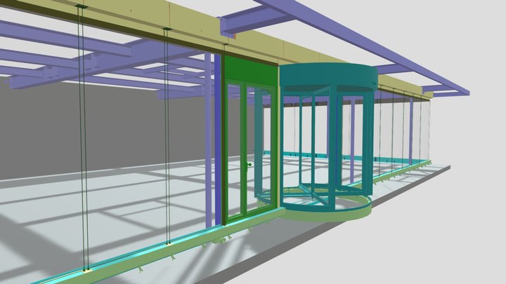 Glaspavillon GF Schaffhausen 3D Model
