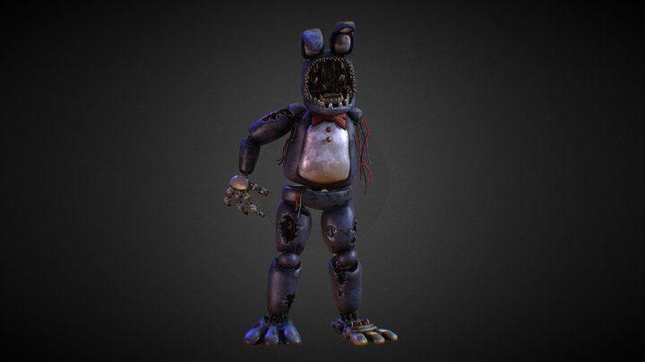 Withered Bonnie Retex / /Model FBX-LowPoly Vers.