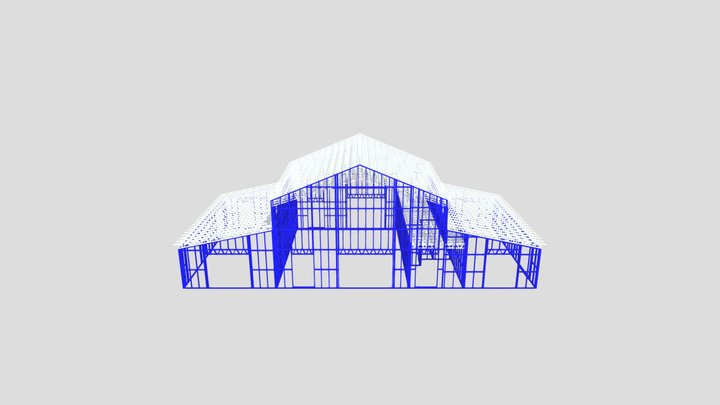 Barn House 3D Model