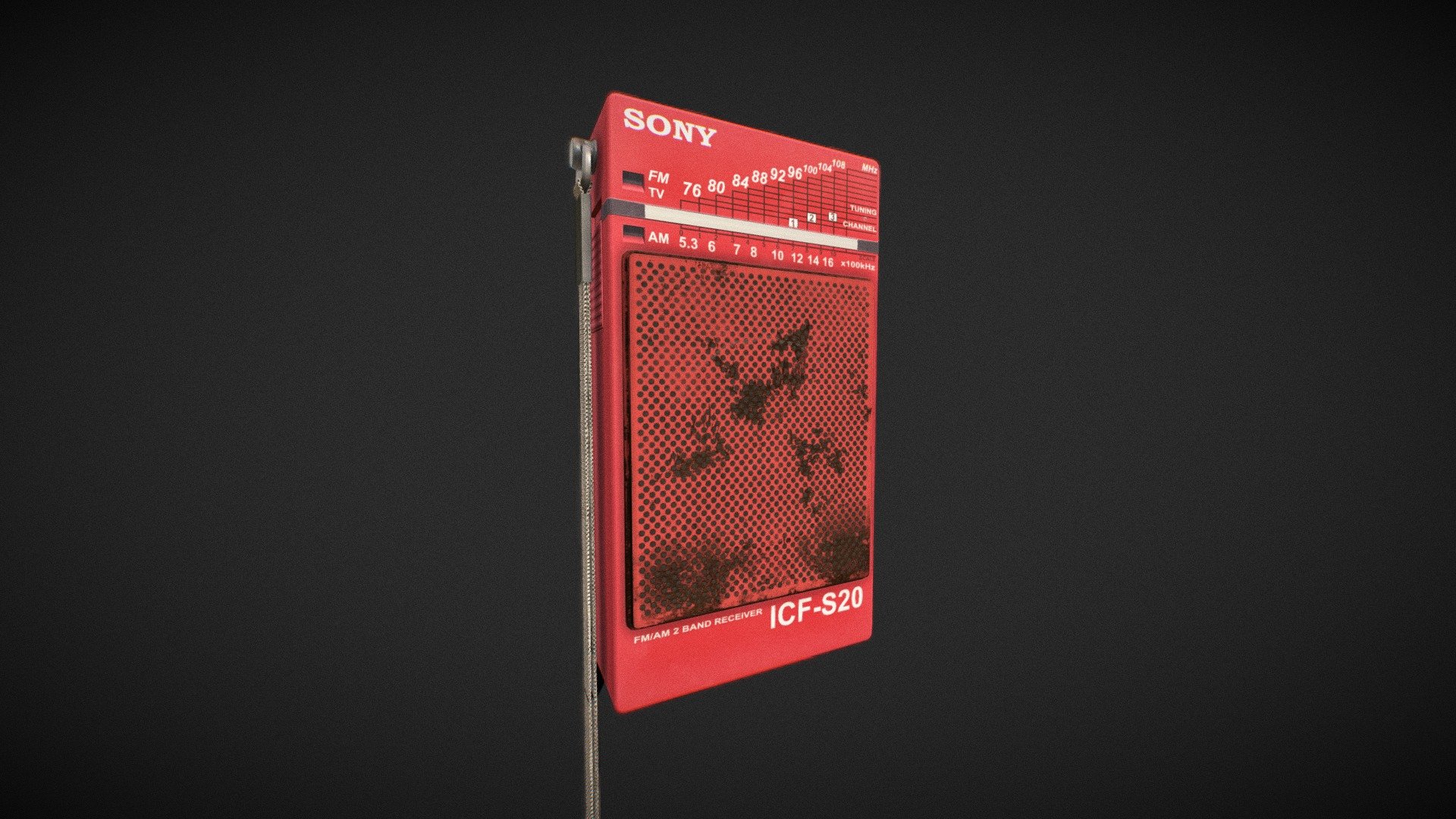 Sony ICF-S20 | Radio - 3D model by SamRi [e09a92c] - Sketchfab