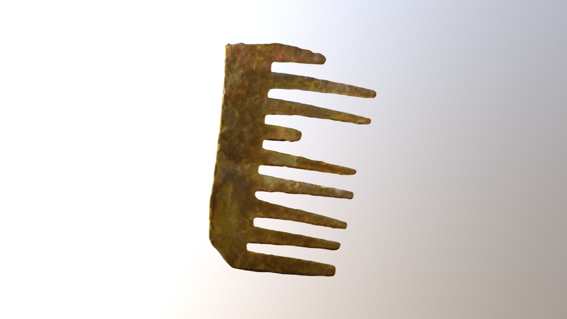 Copper Alloy Comb (VCU_3D_3667) Download Free 3D model