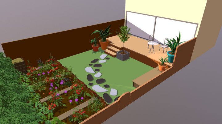 De la maison à la nature 3D Model