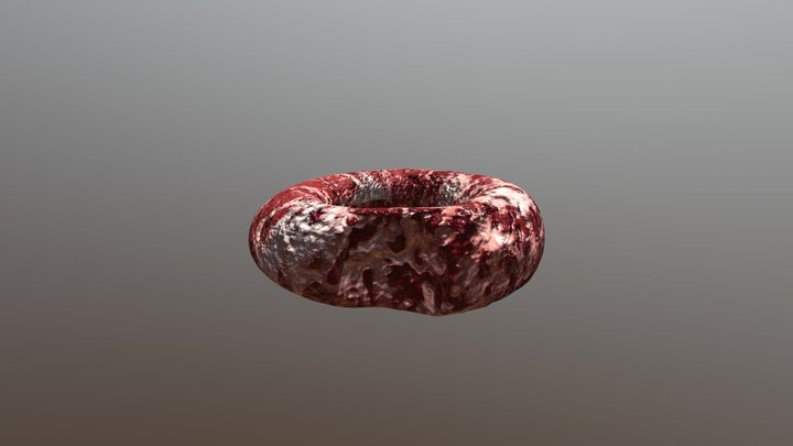 Donut meet game-ready 3D Model
