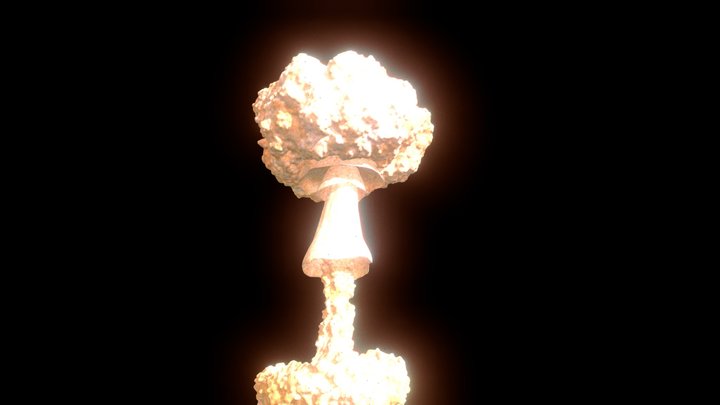 Nuclear Mushroom cloud 3D Model