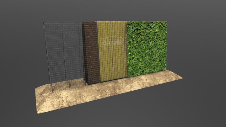 GRAMM ECOSoundBlok - Living Green Noise Barrier 3D Model