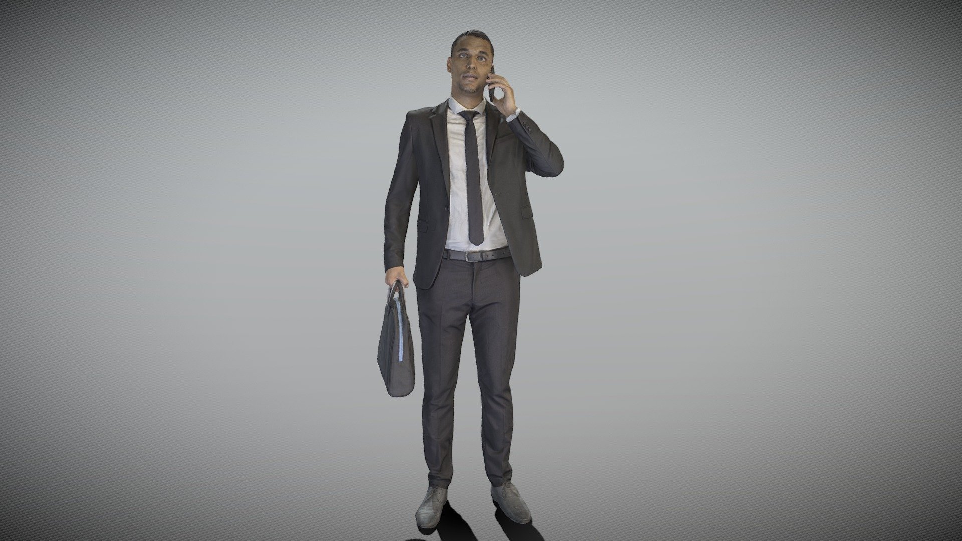 Young businessman talking on mobile phone 283 - Buy Royalty Free 3D ...