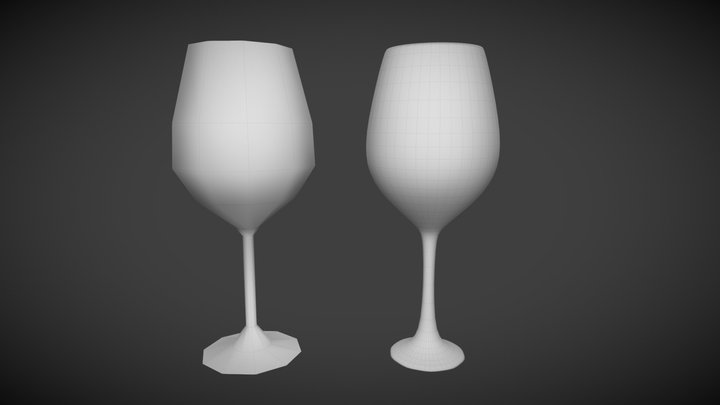 kieliszek HP i LP 3D Model
