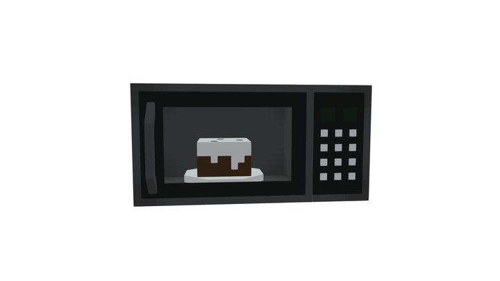 Microwave - Blockbench 3D Model