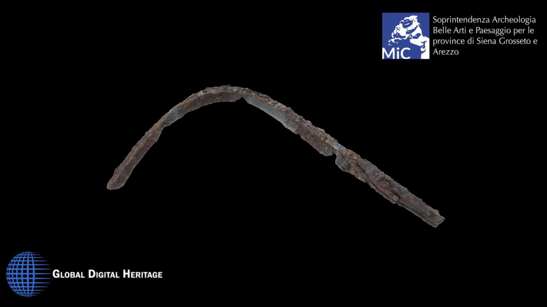 Iron strigil  from the Tumulus of Molinello